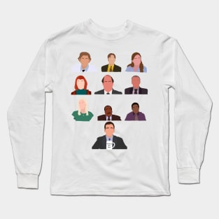 The Office Character Design Long Sleeve T-Shirt